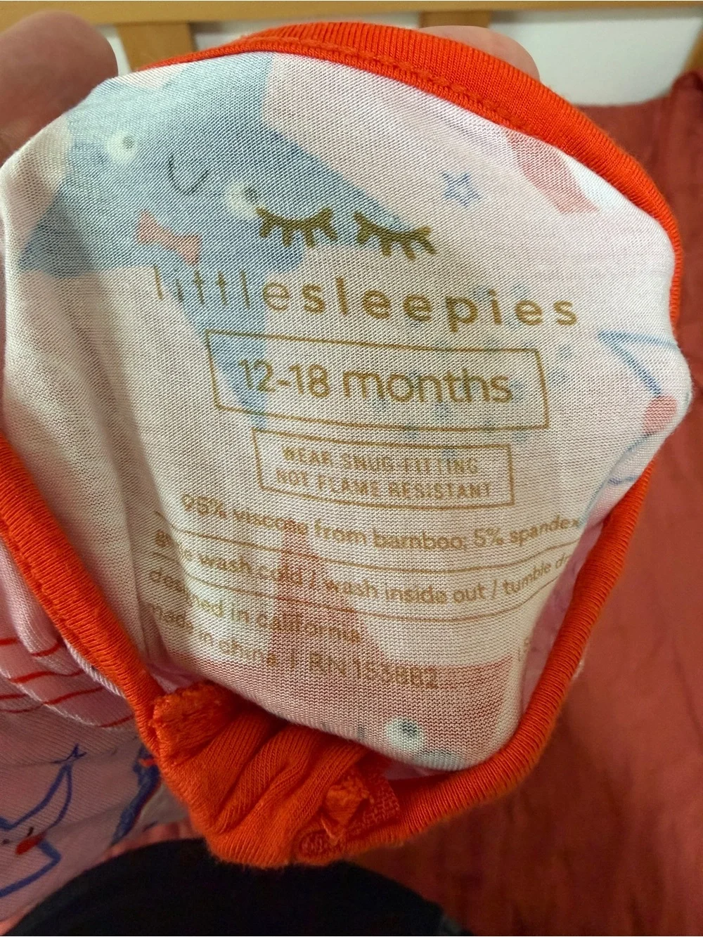 Little Sleepies Pink Star & Shooting Star Footed One-Piece Pajama